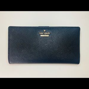 Kate Spade Black Bi-Fold Medium Wallet